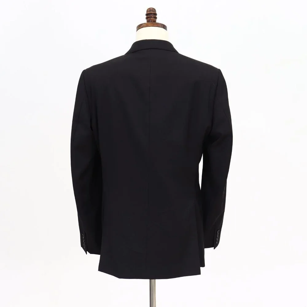 Saks Fifth Avenue 44L Gray Solid 2-Button Sport Coat Blazer Jacket P598